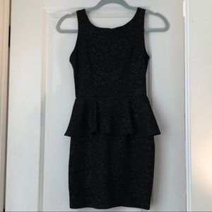 Black Cocktail dress with ruffle